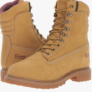 Chippewa, NIB Men's 8" Waterproof Insulated Lace Up Soft Toe Work Boot. Size 8M